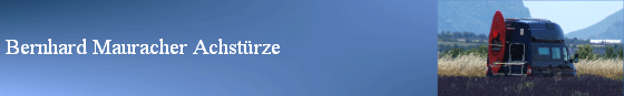 Bernhard Mauracher Achst�rze